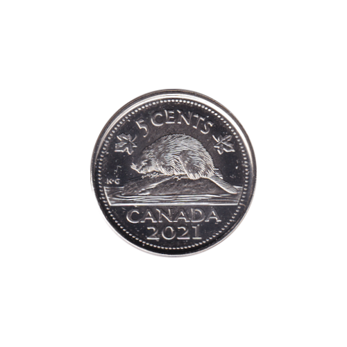 2021 5 cents Castor - BU (MS-65) GEM