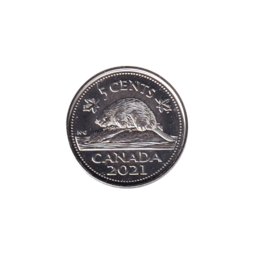 2021 5 cents Castor - BU (MS-66) GEM +