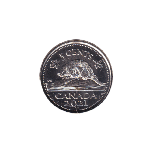 2021 5 cents Castor - BU (MS-67) SUPERBE GEM