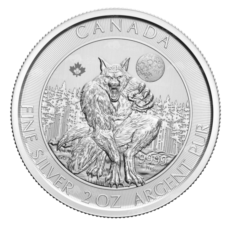2021 Canada $10 Werewolf - 2 oz .9999 Silver (*2.8% DISCOUNT with e-interac)