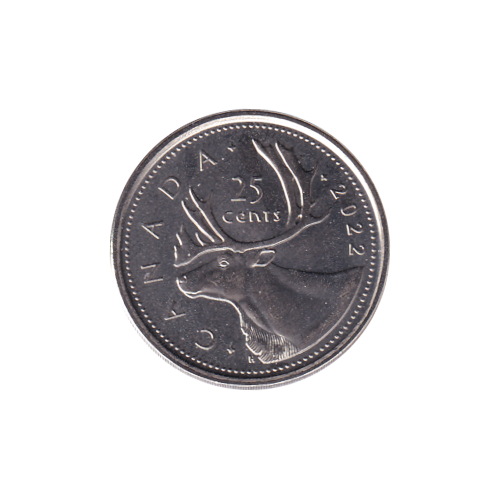 2022 25 cents PREMIÈRE FRAPPE (MS-65) - GEM