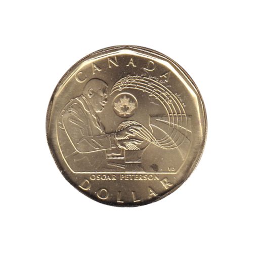 2022 Loonie ($1) Oscar Peterson BU (MS-64)