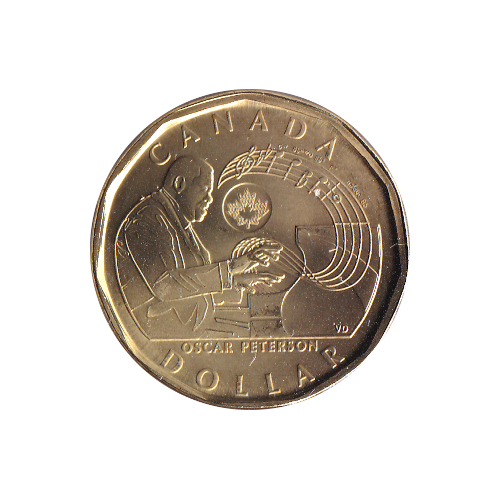 2022 Loonie ($1) Oscar Peterson BU (MS-65)