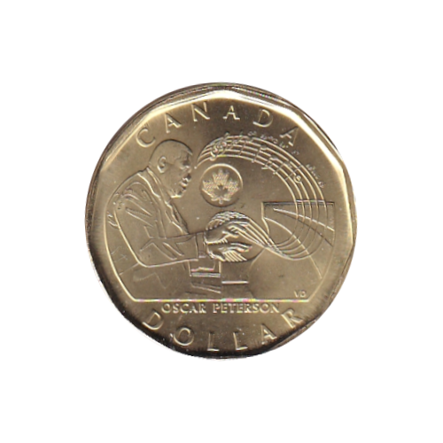 2022 Loonie ($1) Oscar Peterson BU (MS-66)