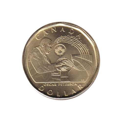 2022 Loonie ($1) Oscar Peterson BU (MS-68)