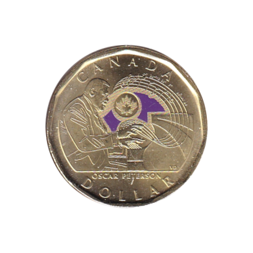 2022 Loonie ($1) Oscar Peterson COLOR BU (MS-64)