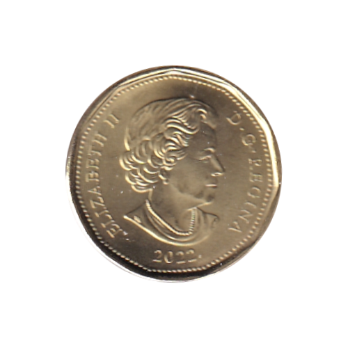 2022 Loonie ($1) Oscar Peterson COLOR BU (MS-65)