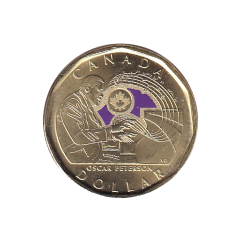 2022 Loonie ($1) Oscar Peterson COLOR BU (MS-65)
