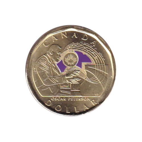 2022 Loonie ($1) Oscar Peterson COLOR BU (MS-67)
