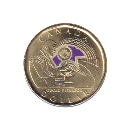 2022 Loonie ($1) Oscar Peterson COLOR BU (MS-68)