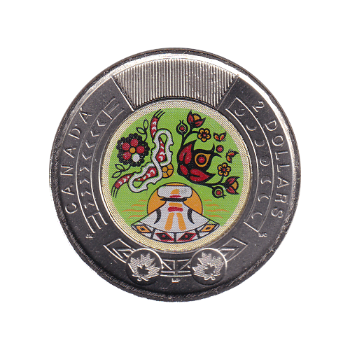 2023 Toonie ($2) Indigenous Color BU (MS-64) CHOICE +