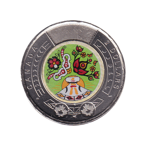 2023 Toonie ($2) Native Color BU (MS-69) SUPERB GEM NEAR PERFECT GEM