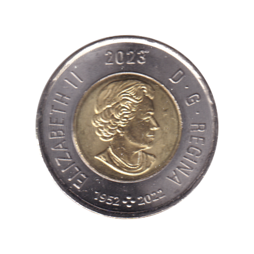 2023 Toonie ($2) Riopel Color BU (MS-63) CHOICE