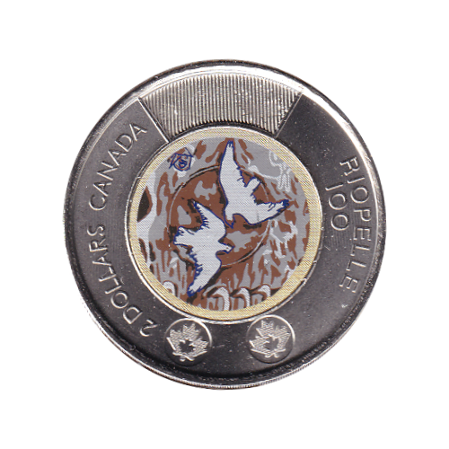 2023 Toonie ($2) Riopel Color BU (MS-63) CHOICE