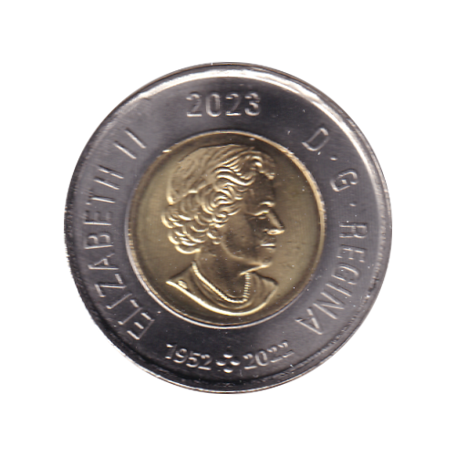 2023 Toonie ($2) Riopel Color BU (MS-64) CHOICE +