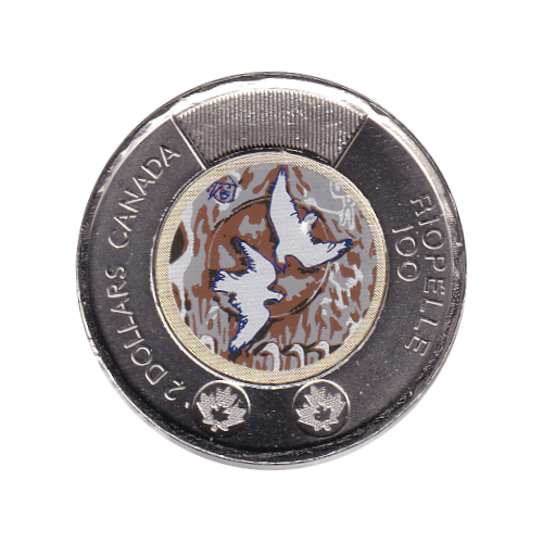 2023 Toonie ($2) Riopel Color BU (MS-65) GEM