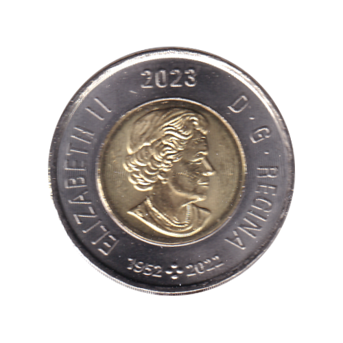2023 Toonie ($2) Riopel Color BU (MS-66) GEM +