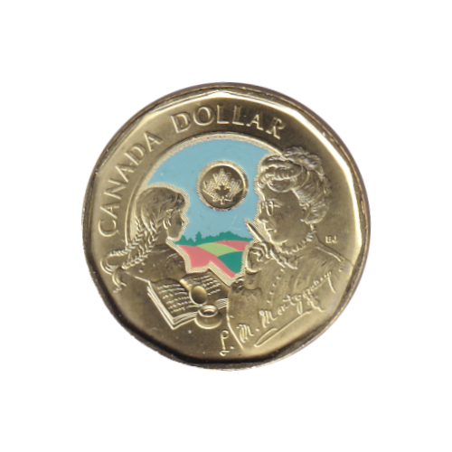 2024 Loonie (SET) LM Montgomery Color and NC BU (FROM SPECIAL WRAP ROLL) All Mint State