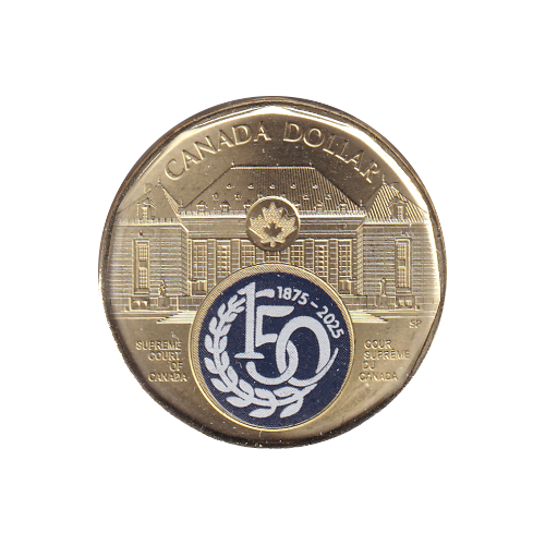 2025 Loonie ($1) Supreme Court Color - BU (All Mint State)