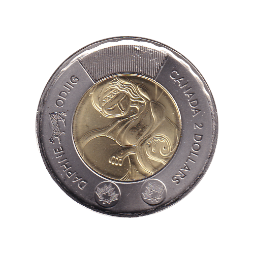 2025 Toonie ($2) Duo Daphne Odjig Regular and Color BU (All Mint State)