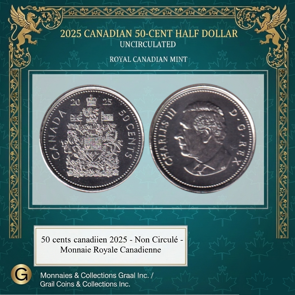 2025 50 cents BU (From FIRST STRIKE Roll) - ALL MINT STATE