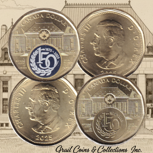 2025 Loonie ($1) Duo Supreme Regular and BU Color (All Mint State)