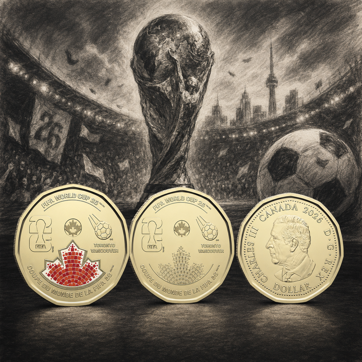 2025 Loonie ($1) Duo Supreme Regular and BU Color (All Mint State)